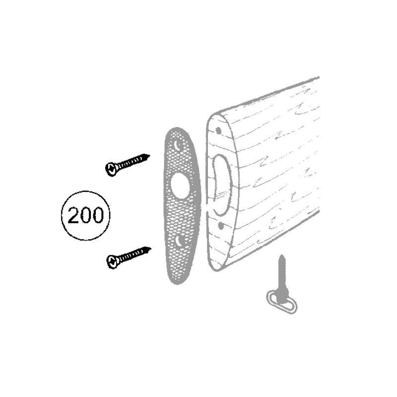 FAIR Vis fixation plaque de couche fusil
