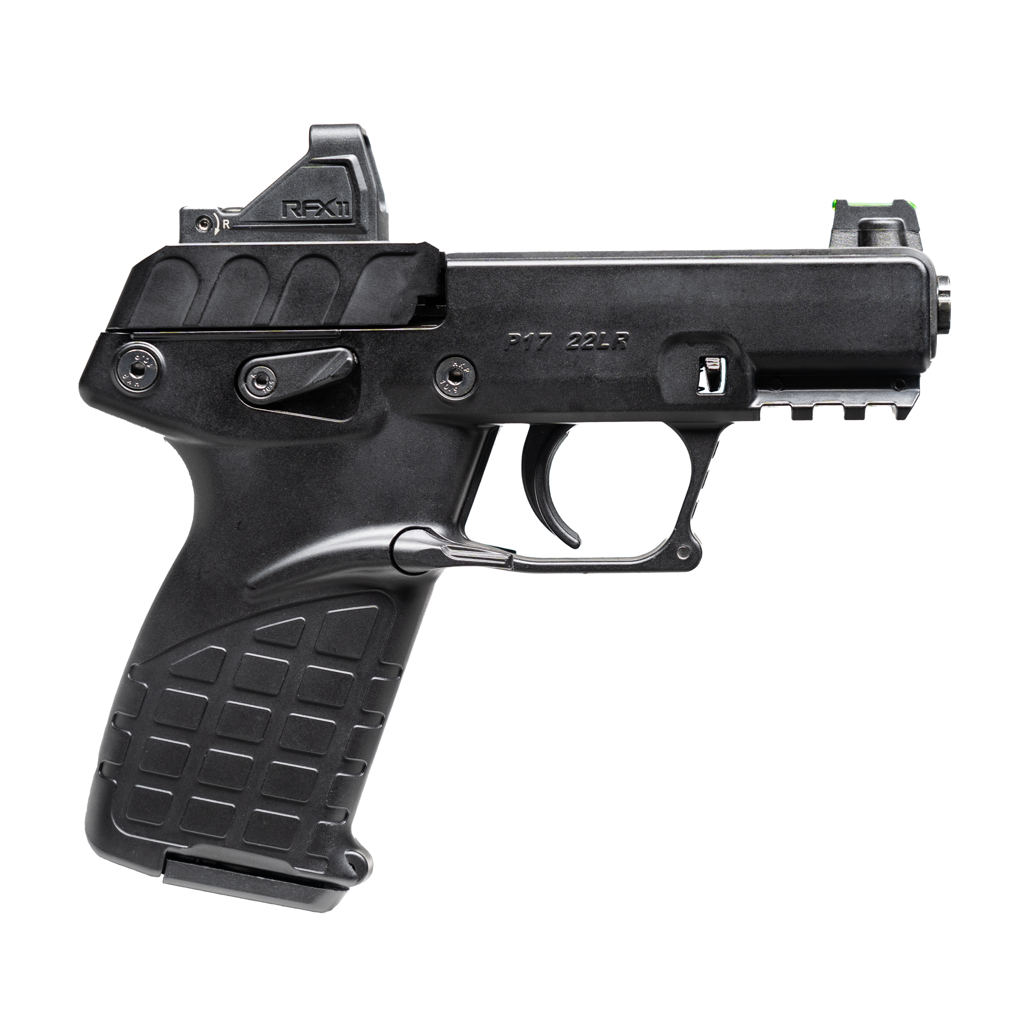 Keltec P17 glissière + point rouge Viridian RFX11