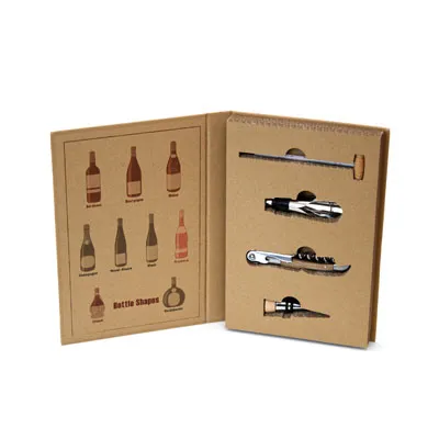 FAIR Bottle Shapes coffret à vin 4 pièces livre éco