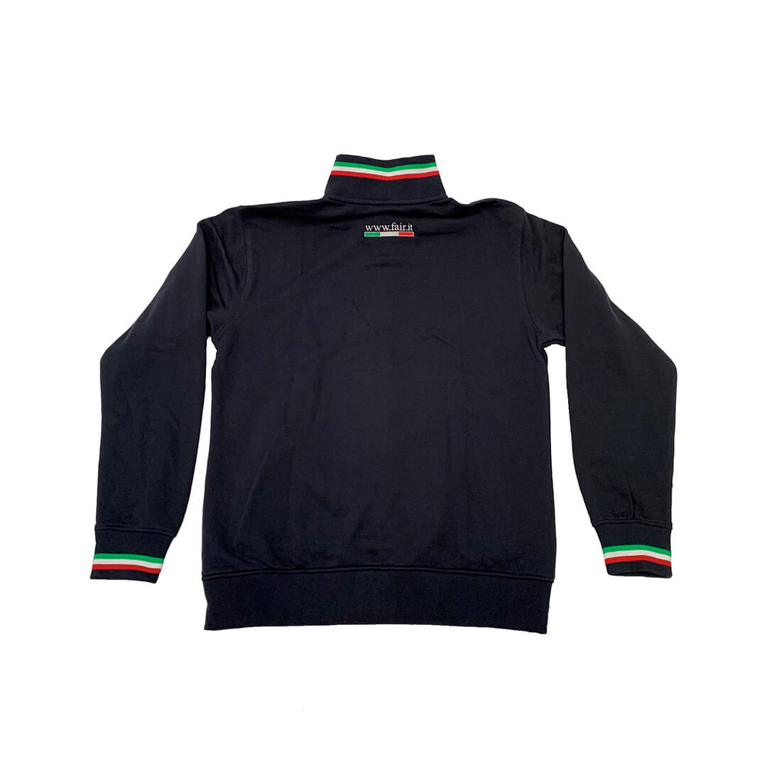FAIR sweat zippé logo poitrine drapeau italien