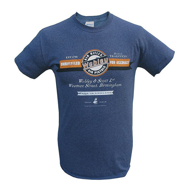 Webley T-shirt coton publicité vintage taille L