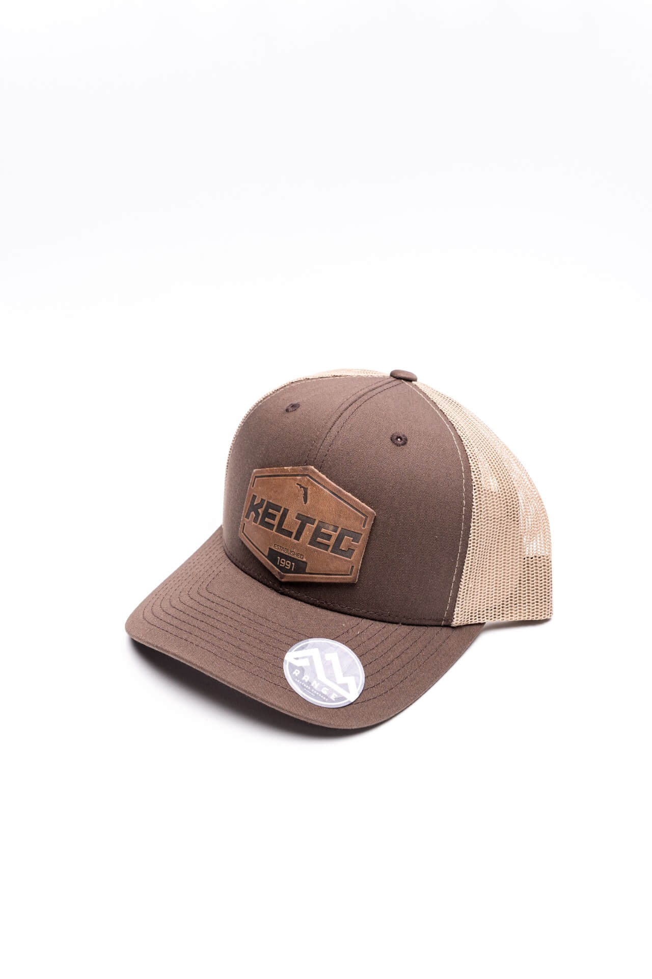 KelTec Florida Patch casquette trucker marron cuir