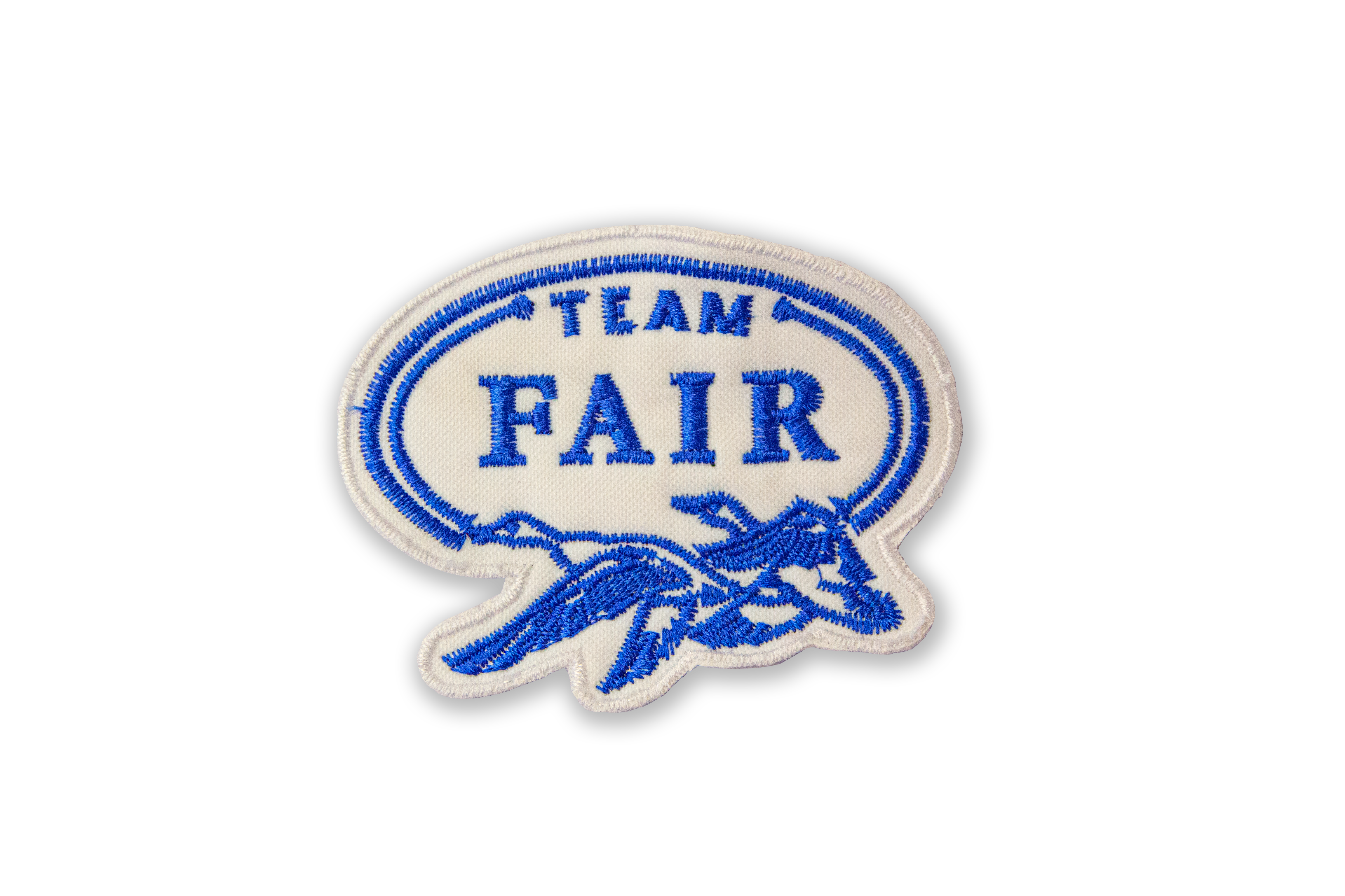 FAIR Patch écusson logo noir fond blanc à coudre