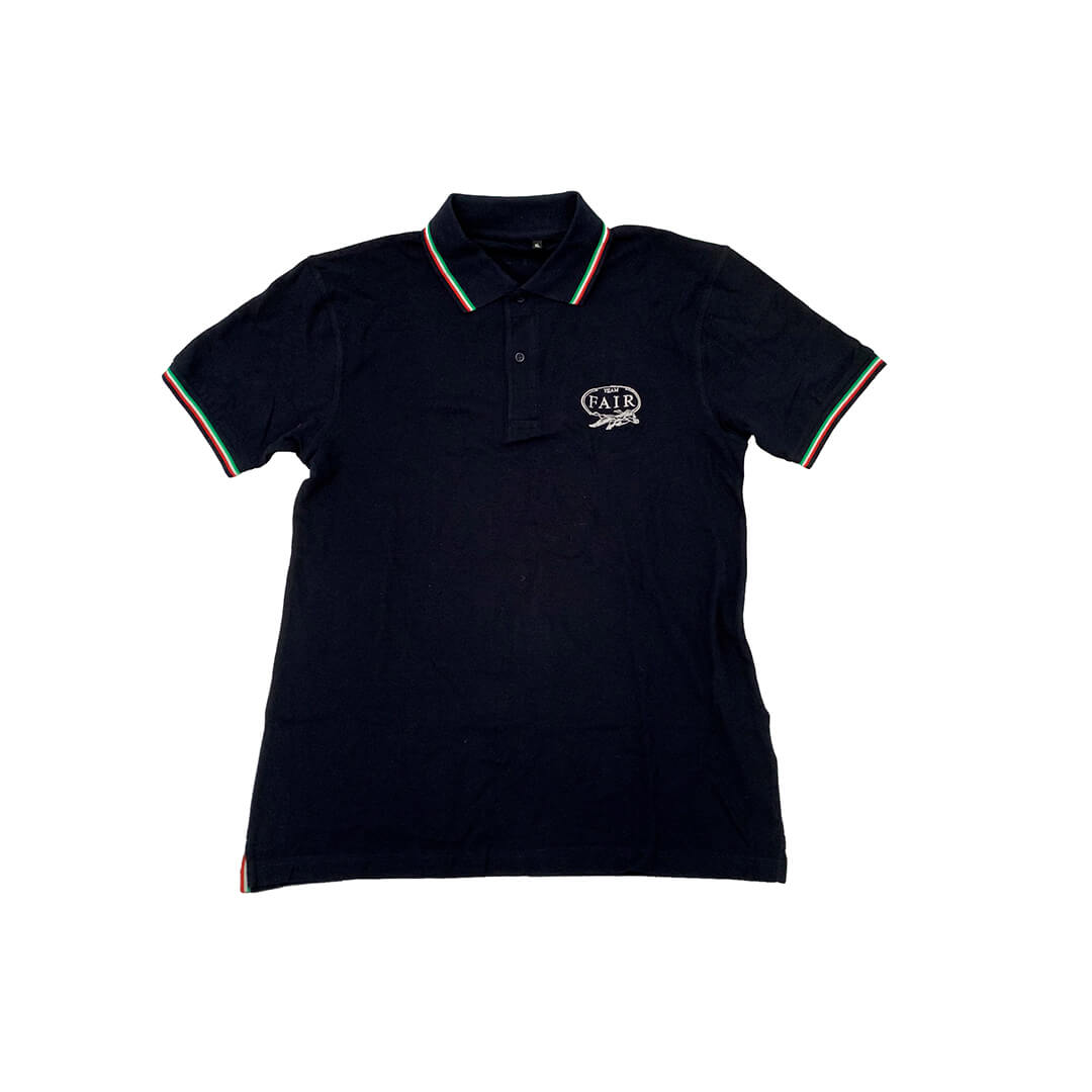 FAIR Polo manches courtes logo drapeau Italie