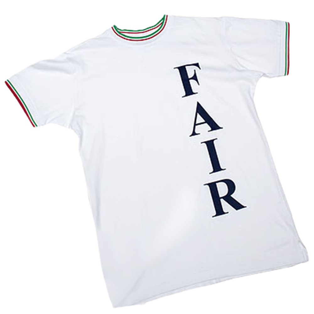 FAIR T-shirt Logo Verticale col rond tricolore