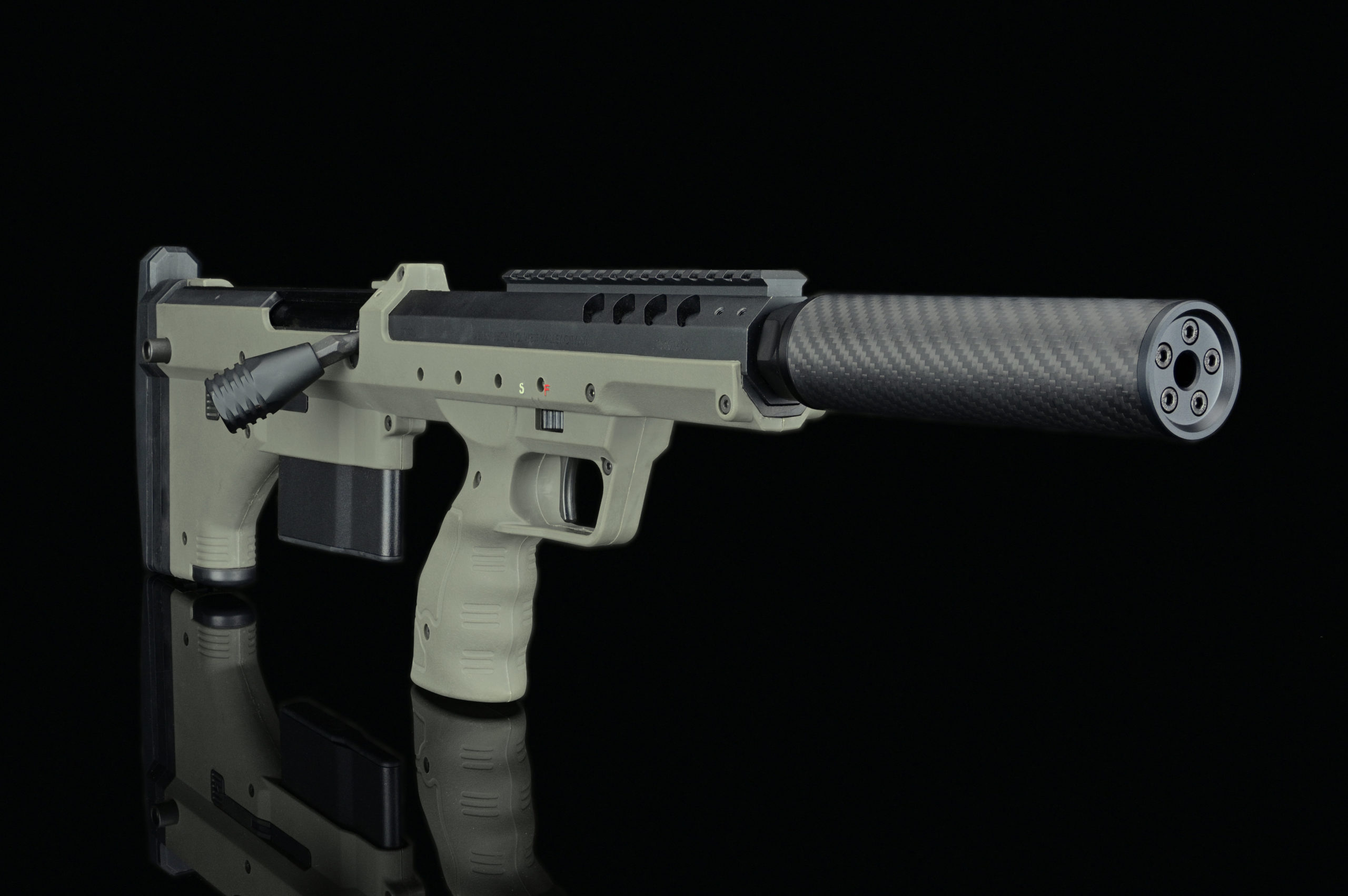 Silverback SBA-SIL-35 silencieux factice carbone 24mm