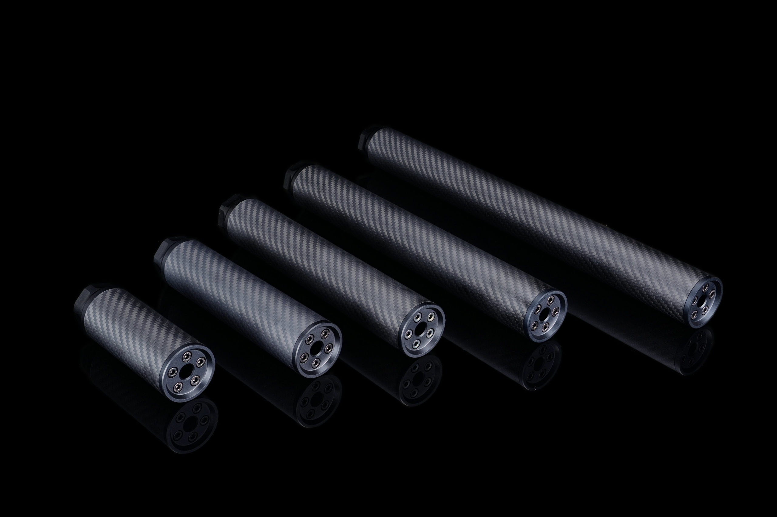 Silverback silencieux carbone XL 14mm CCW 300mm