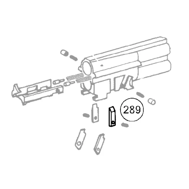 FAIR plaquette arrêt éjecteur fusil juxtaposé droit acier