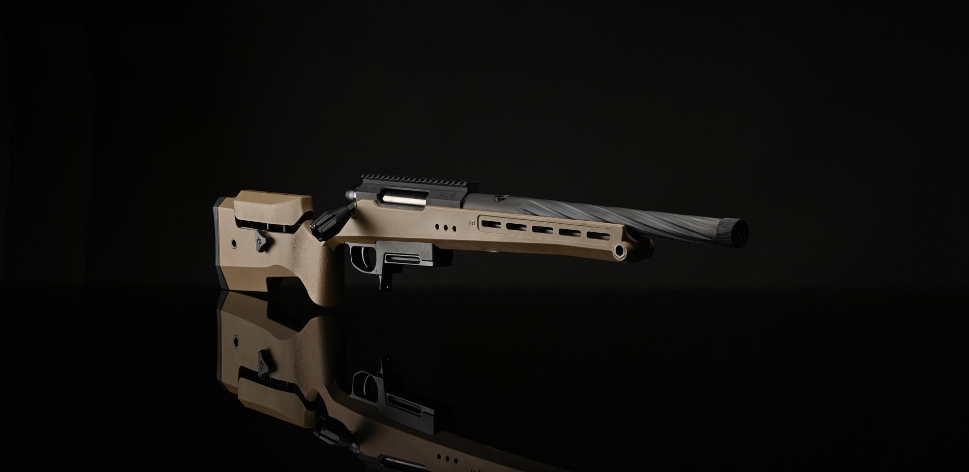 Silverback TAC-41 canon externe 330mm torsadé alu noir