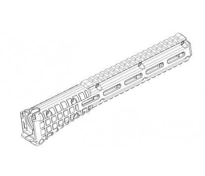 KelTec SUB2000 S2K-1504 Gen 2 garde-main noir