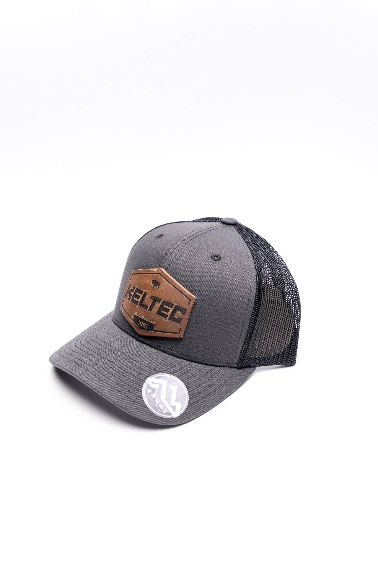 Keltec Wyoming casquette trucker cuir charcoal