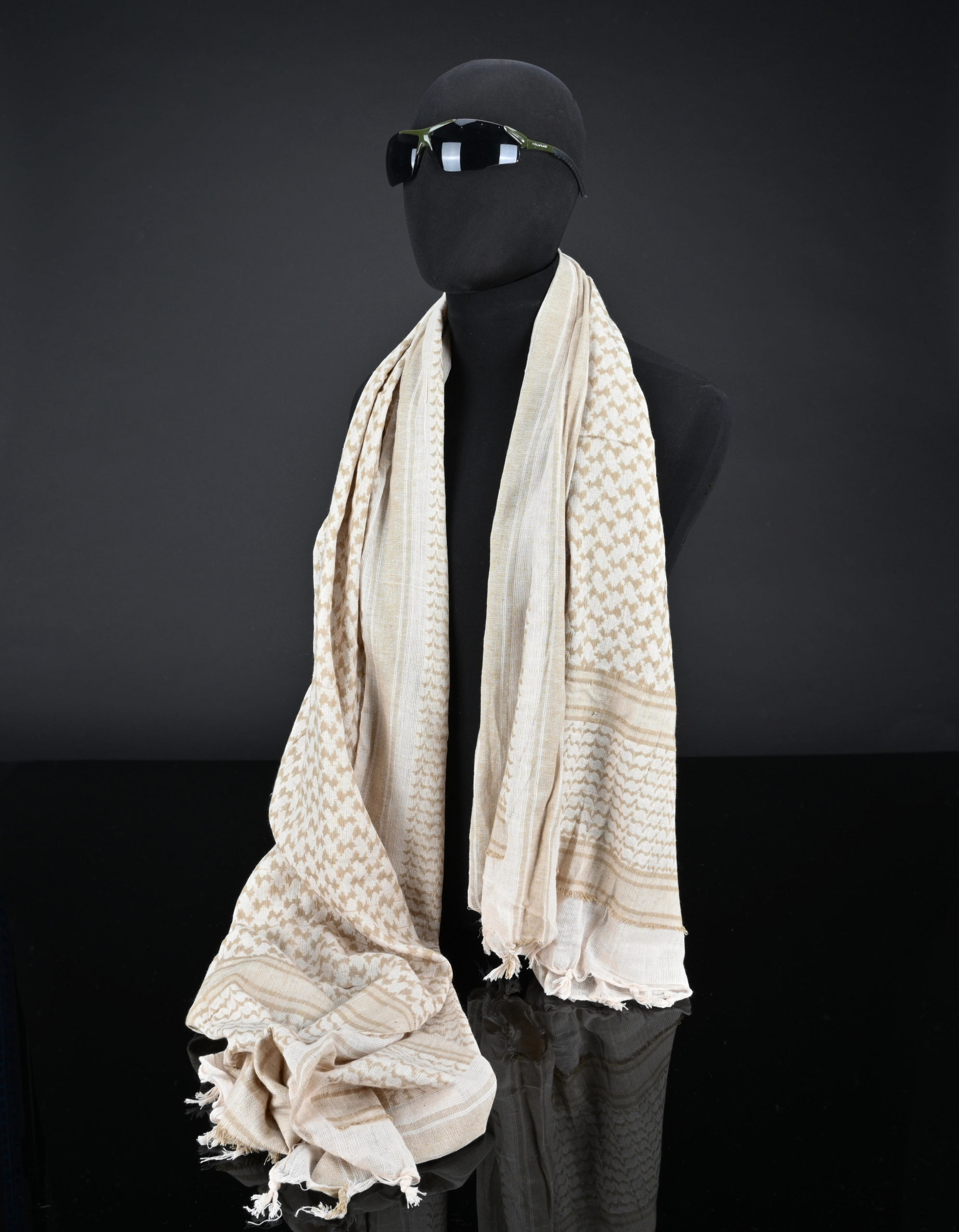 Silverback Shemagh XXL beige tan écharpe coton