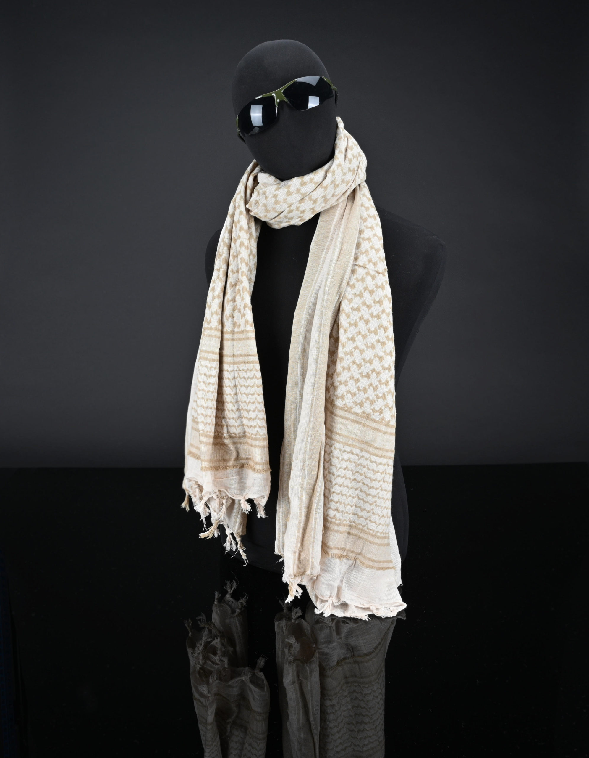 Silverback Shemagh XXL beige tan écharpe coton