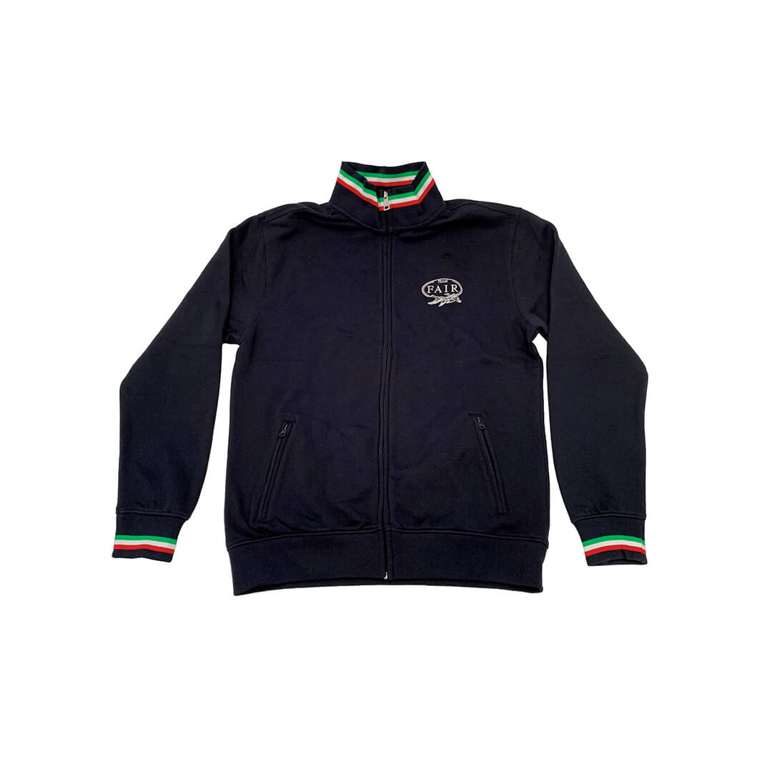 FAIR sweat zippé logo poitrine drapeau italien