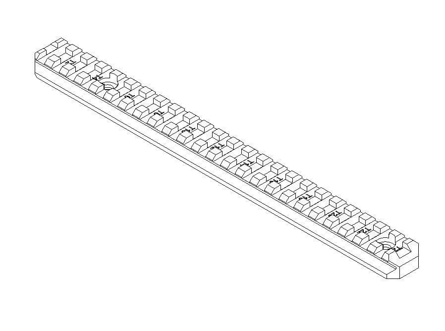 Keltec RFB RFB-170 rail Picatinny bas