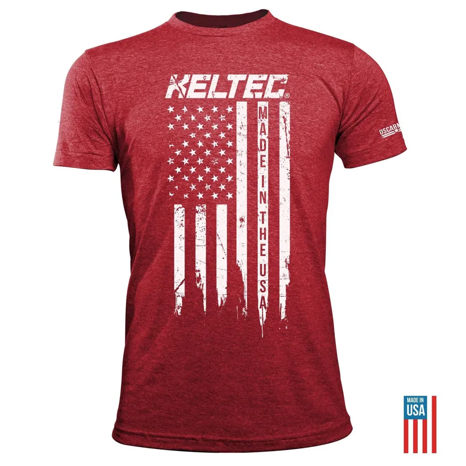 KelTec Vertical Flag t-shirt drapeau polycoton