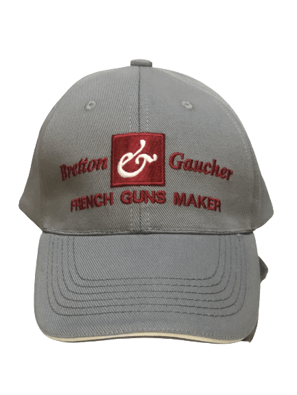 Bretton & Gaucher casquette brodée coton gris perle ajustable