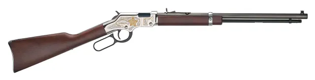 Henry American Sheriff Tribute Golden Boy carabine 22 LR nickelée