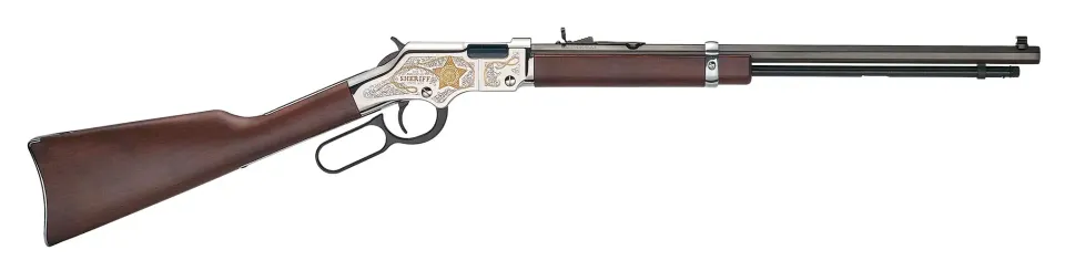 Henry American Sheriff Tribute Golden Boy carabine 22 LR nickelée