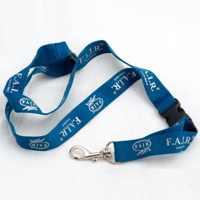 FAIR porte-badge bleu porte-clés argent