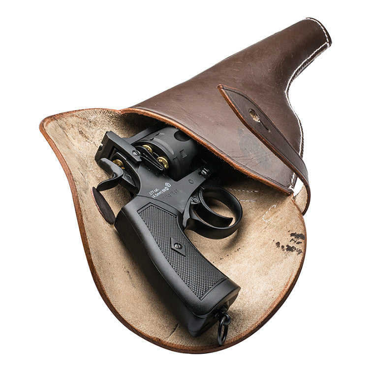 Webley MKVI étui cuir marron pistolet