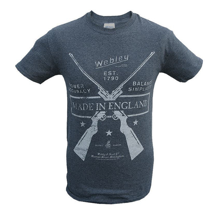 Webley T-shirt coton publicité vintage taille L