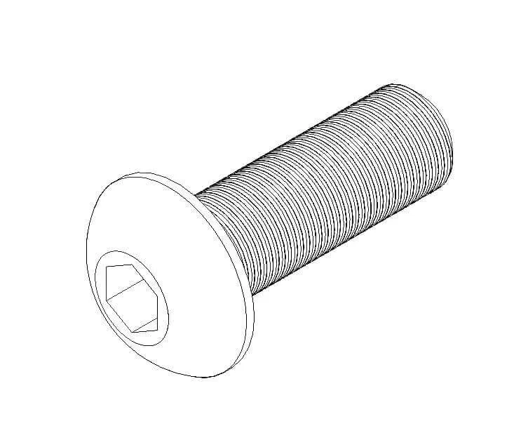 Keltec KSG-232 vis tête ronde M4x12 pour KSG