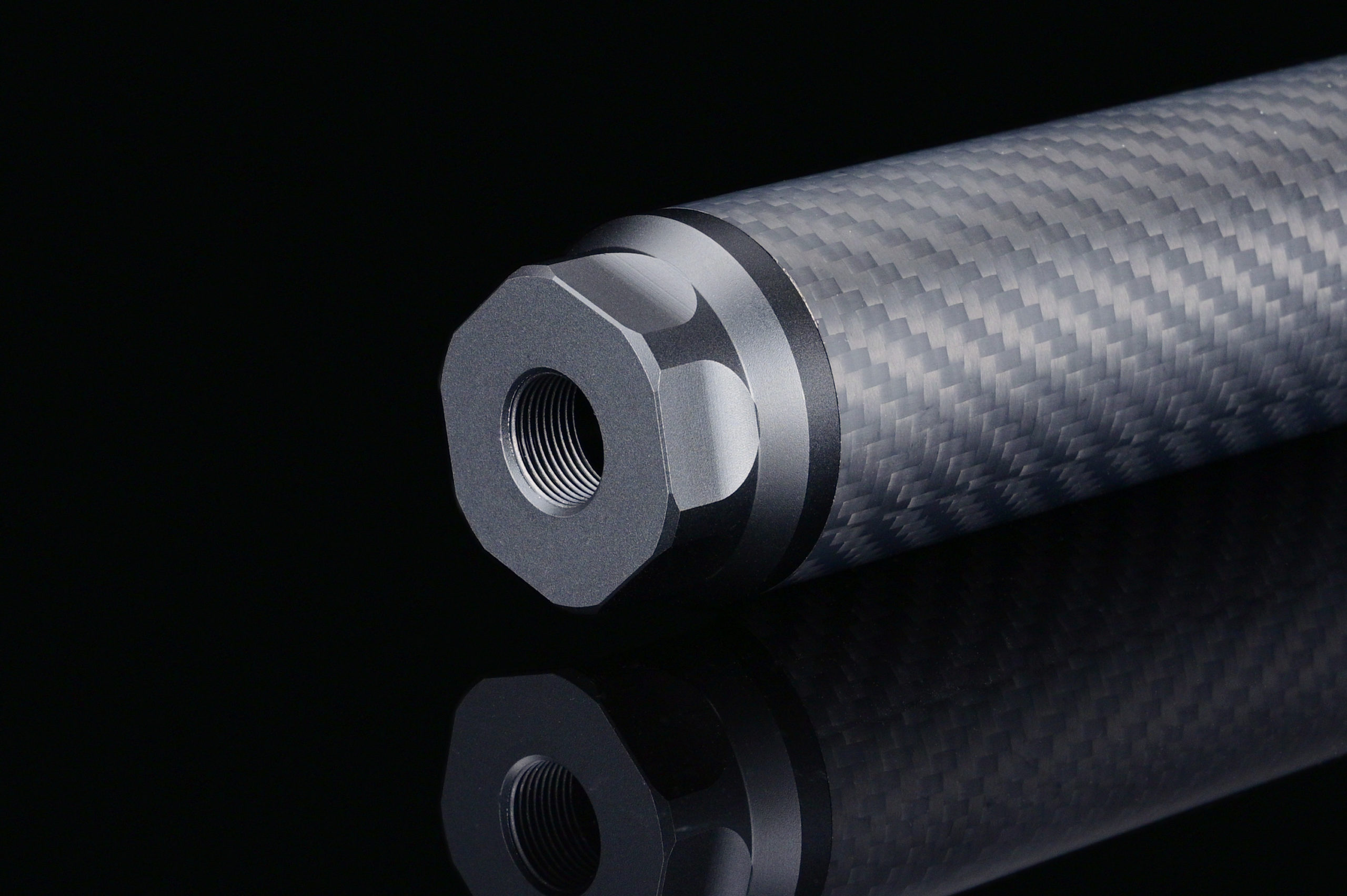 Silverback silencieux carbone XL 14mm CCW 300mm