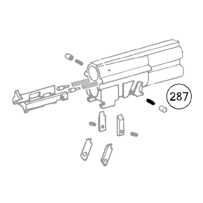 FAIR Ressort cylindre arrêt plaque fusil superposé éjecteur