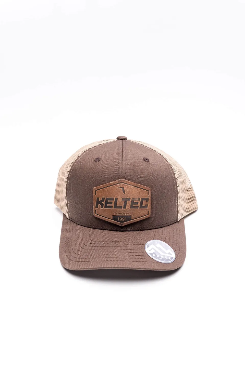 KelTec Florida Patch casquette trucker marron cuir