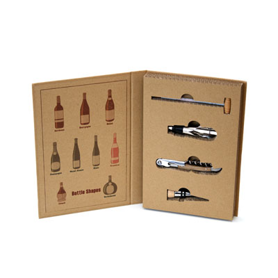 FAIR Bottle Shapes coffret à vin 4 pièces livre éco