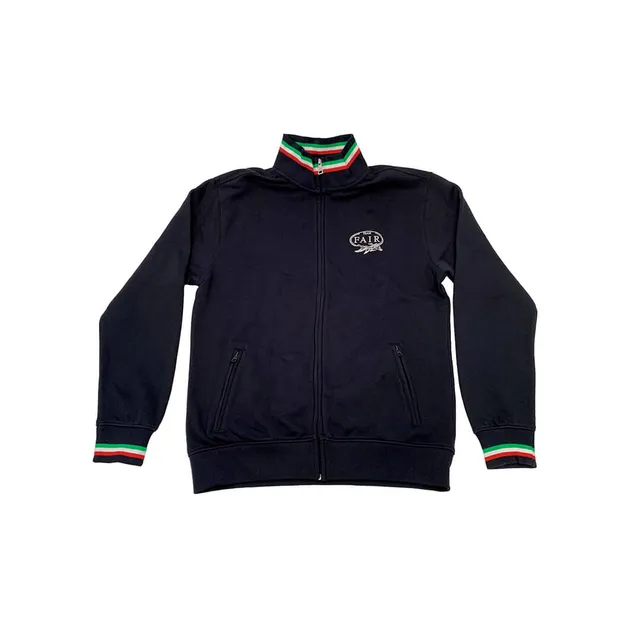 FAIR sweat zippé logo poitrine drapeau italien