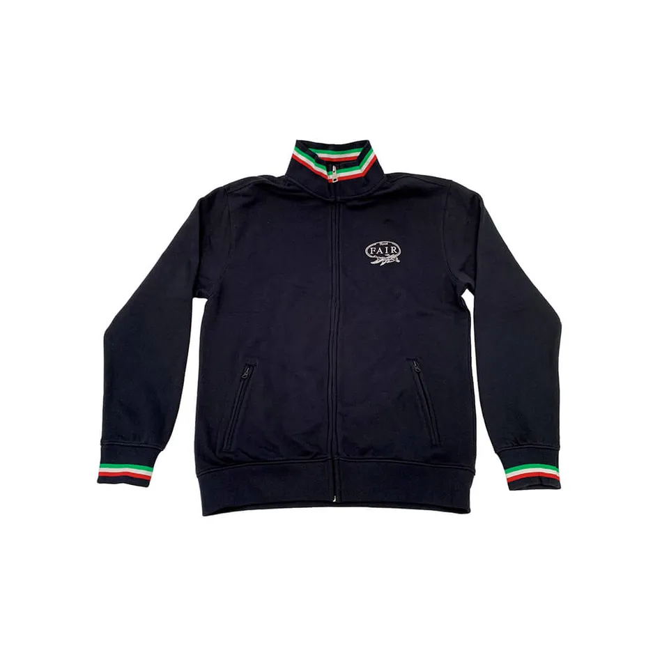 FAIR sweat zippé logo poitrine drapeau italien