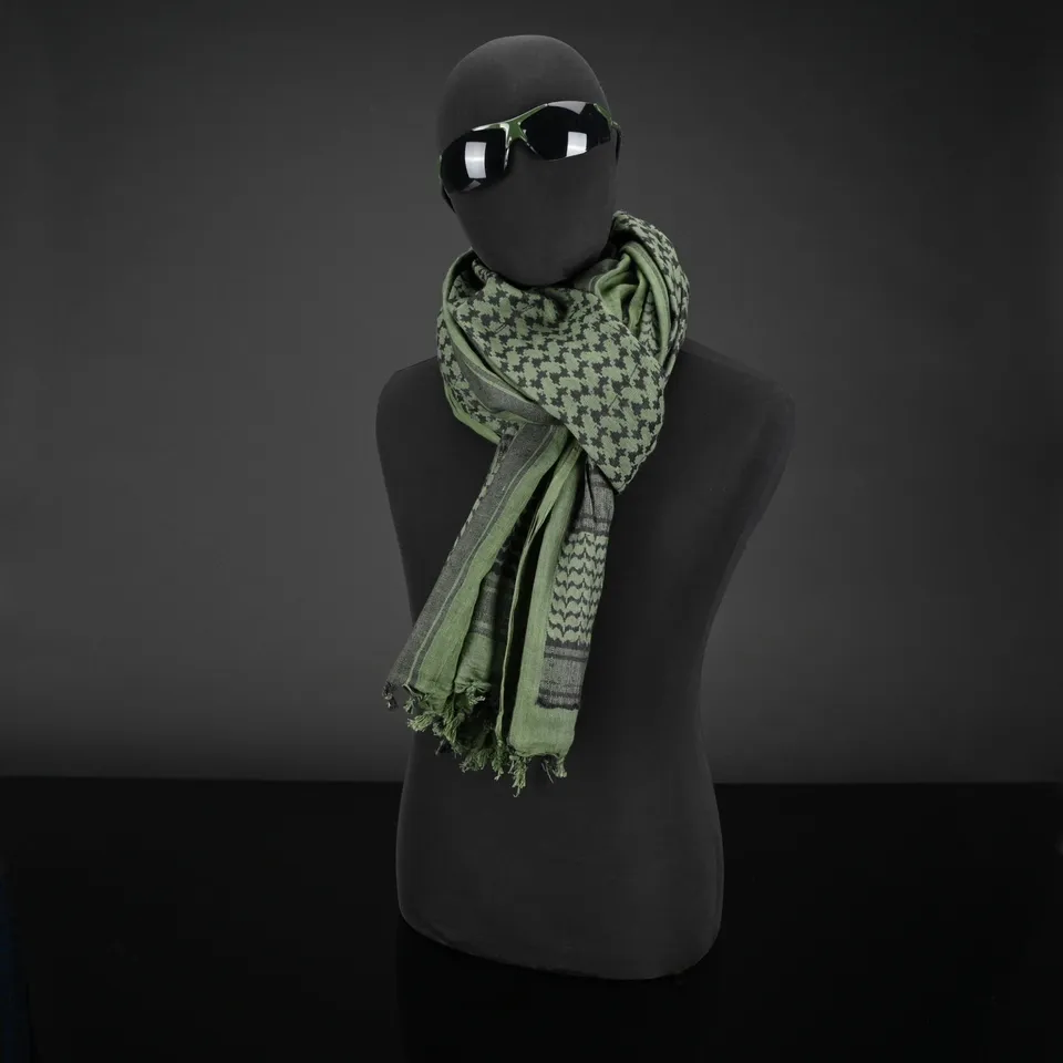 Silverback Shemagh XXL 200x100 coton vert noir